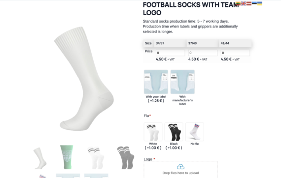 WooCommerce Product Options and Bulk Variations being used together on zoop.